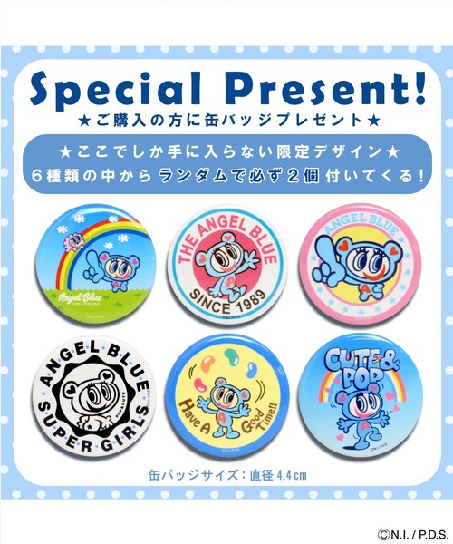 ANGEL BLUE（エンジェルブルー）の「エンジェルブルー トートバッグ びっくり（トートバッグ・レディース・ブラック系/アイボリー系・ONE SIZE）」の6枚目の写真