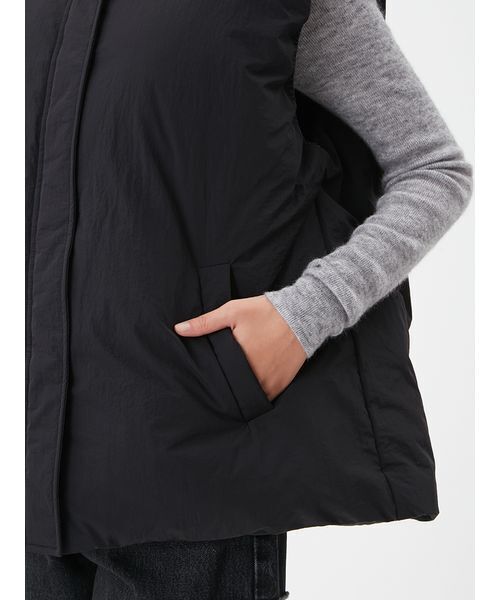 セール】ボア衿リサイクルダウンベスト（ダウンベスト）｜Mila Owen