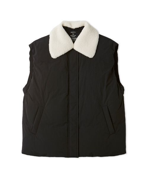 ボア衿リサイクルダウンベスト（ダウンベスト）｜Mila Owen（ミラ