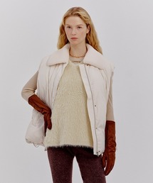 Mila Owen｜ミラオーウェンのダウンベスト（ホワイト/白色系・無地