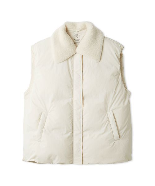 Mila Owen(ミラオーウェン)の「ボア衿リサイクルダウンベスト(ダウンベスト・レディース・アイボリー/ブラック/カーキ・F)」の19枚目の写真