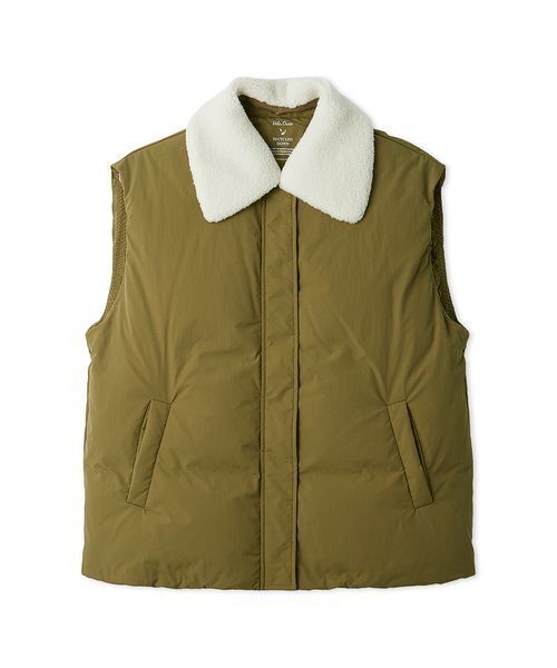 セール】ボア衿リサイクルダウンベスト（ダウンベスト）｜Mila Owen