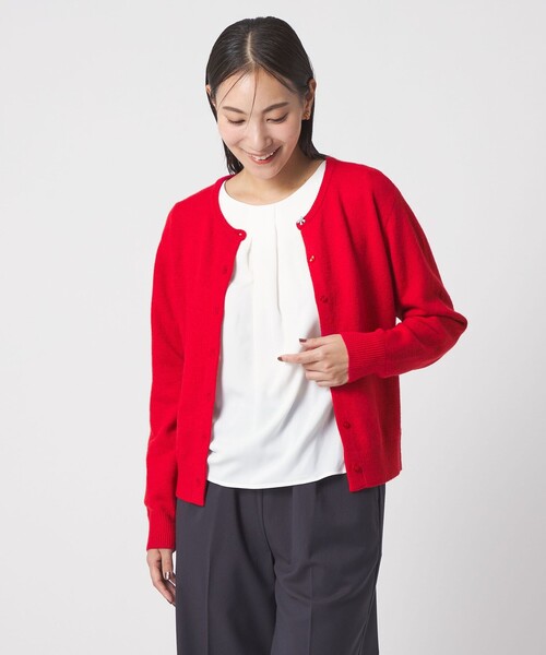 A DAY IN THE LIFE UNITED ARROWS(アデイインザライフユナイテッドアローズ)の「ビジュー 2WAYカーディガン <A DAY IN THE LIFE>(カーディガン/ボレロ・レディース・レッド/グレー系/ブラック・FREE)」の3枚目の写真
