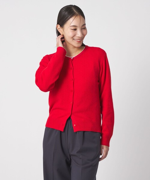 A DAY IN THE LIFE UNITED ARROWS(アデイインザライフユナイテッドアローズ)の「ビジュー 2WAYカーディガン <A DAY IN THE LIFE>(カーディガン/ボレロ・レディース・レッド/グレー系/ブラック・FREE)」の6枚目の写真