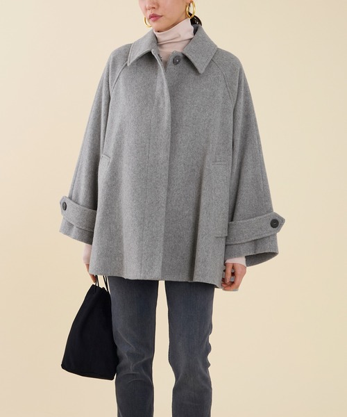 marmors（マルモア）の「【marmors】soutien collar tent coat（その他アウター・レディース・グレー/マルチ/ネイビー・36）」の5枚目の写真