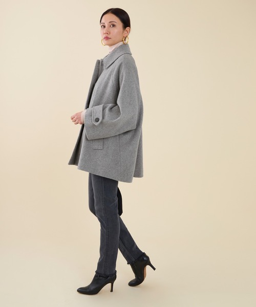 marmors（マルモア）の「【marmors】soutien collar tent coat（その他アウター・レディース・グレー/マルチ/ネイビー・36）」の6枚目の写真