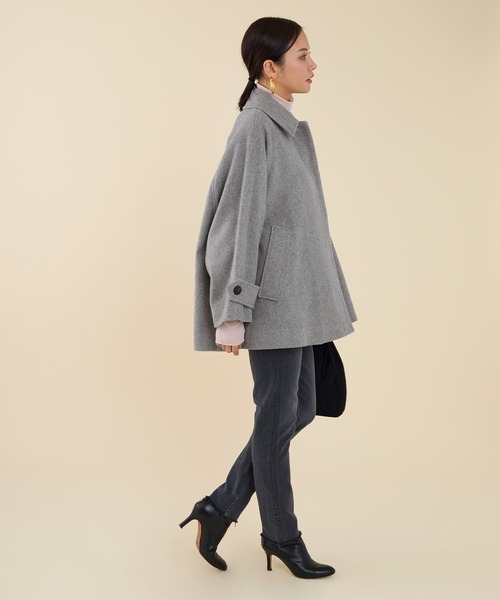 marmors（マルモア）の「【marmors】soutien collar tent coat（その他アウター・レディース・グレー/マルチ/ネイビー・36）」の9枚目の写真