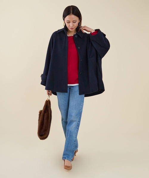 marmors（マルモア）の「【marmors】soutien collar tent coat（その他アウター・レディース・グレー/マルチ/ネイビー・36）」の18枚目の写真