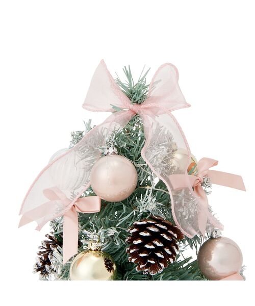 店頭オンライン完売品　デスクトップツリー リボン ライトピンク デスクトップツリー リボン ライトピンク（インテリア雑貨