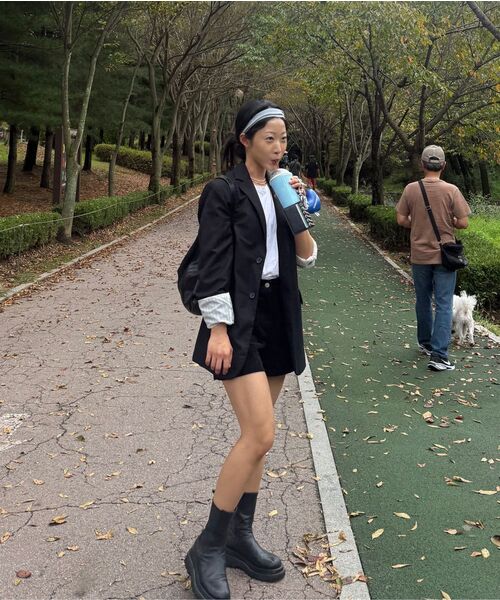 AVANDRESS(アバンドレス )の「Boyfriend Single Blazer BLACK(テーラードジャケット・レディース・その他・1/2)」の5枚目の写真