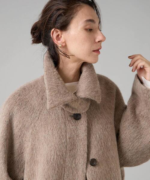 Liesse リエス シャギー コート セール】シャギーステンカラーコート（ステンカラーコート）｜Liesse