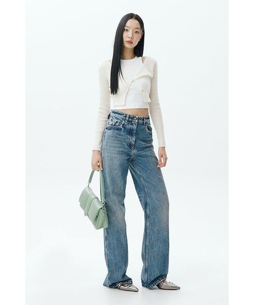 MUSINSA STANDARD WOMAN（ムシンサスタンダードウーマン）の「ウィメンズレーサーバッククロップタンクトップ[ブラック]（Tシャツ/カットソー・レディース・その他・SMALL/MEDIUM/LARGE/X-SMALL）」の19枚目の写真