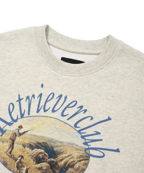 Retriever Club（レトリーバークラブ）の「PAINTING CROP CREWNECK [OATMEAL]（スウェット・レディース・その他・SMALL/MEDIUM）」の4枚目の写真