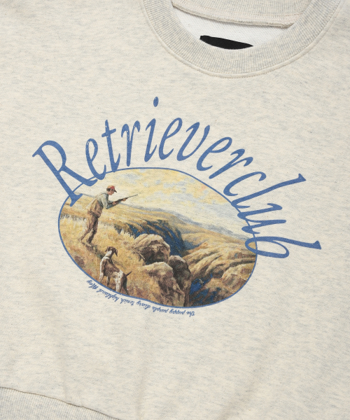 Retriever Club（レトリーバークラブ）の「PAINTING CROP CREWNECK [OATMEAL]（スウェット・レディース・その他・SMALL/MEDIUM）」の5枚目の写真