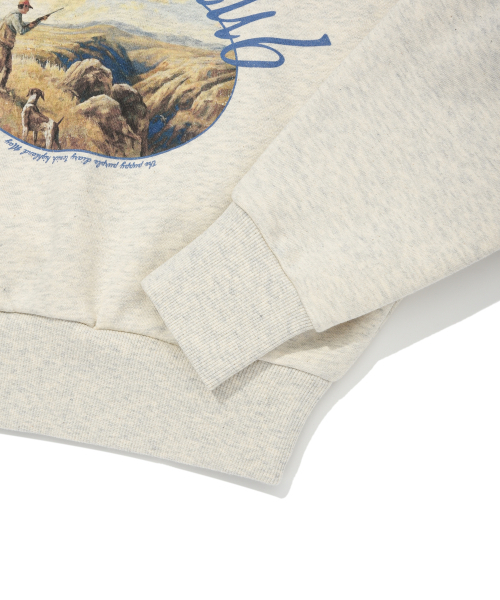 Retriever Club（レトリーバークラブ）の「PAINTING CROP CREWNECK [OATMEAL]（スウェット・レディース・その他・SMALL/MEDIUM）」の6枚目の写真