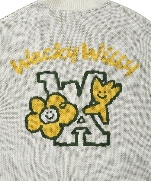 Wacky WiLLy(ワッキーウィリー)の「キキアンドリリーパッチVネックカーディガンクリーム(カーディガン/ボレロ・レディース・その他・X-LARGE/SMALL/MEDIUM/LARGE)」の9枚目の写真