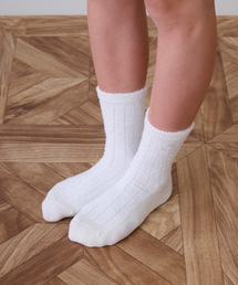 pom ponette junior（ポンポネットジュニア）の「シャギーリブクルーソックス（ソックス/靴下）」