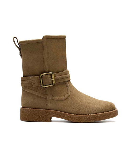 Clarks(クラークス)の「クラークス Nella Mid ネラミッド ブーツ(ブーツ・レディース・ブラック/サンドベージュ・30/35/40/45/50/55)」の2枚目の写真