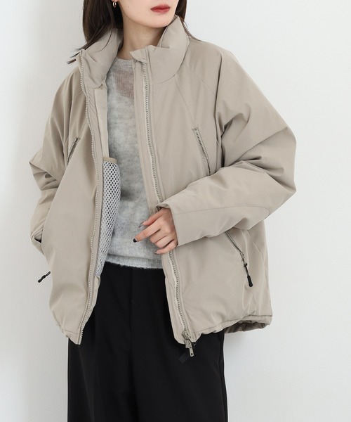 MMMM スタンドダウンジャケット/撥水/ポリエステルコーティング