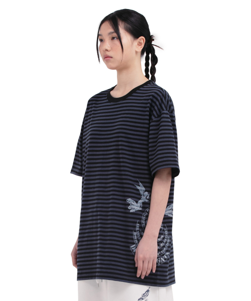 DEFGARMENTS(デフグラメンツ)の「STRIPE DEVIL T-SHIRTS(Tシャツ/カットソー・レディース・その他・MEDIUM/LARGE)」の3枚目の写真