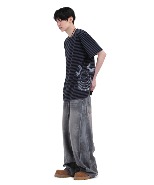 DEFGARMENTS(デフグラメンツ)の「STRIPE DEVIL T-SHIRTS(Tシャツ/カットソー・レディース・その他・MEDIUM/LARGE)」の8枚目の写真