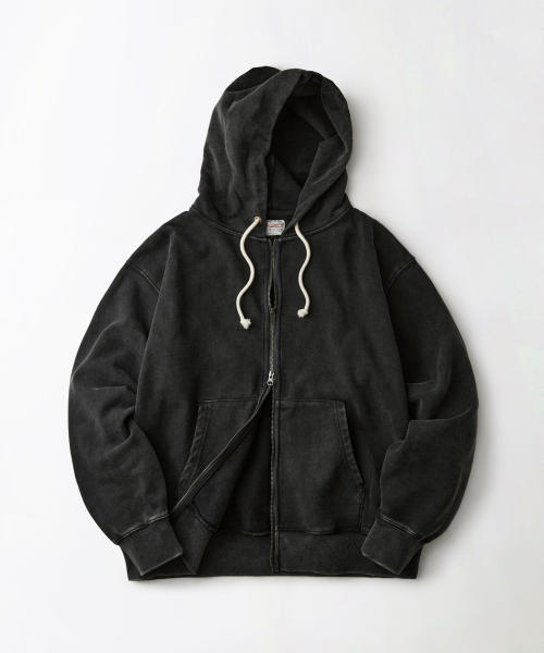 OUTSTANDING(アウトスタンディング)の「AUTHENTIC COMFORT HOOD ZIP SWEAT_VINTAGE CHARCOAL(パーカー・メンズ・その他・LARGE/MEDIUM/X-LARGE)」の1枚目の写真