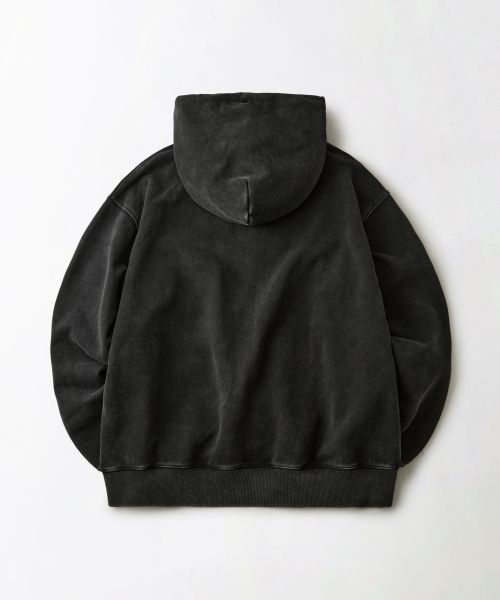OUTSTANDING(アウトスタンディング)の「AUTHENTIC COMFORT HOOD ZIP SWEAT_VINTAGE CHARCOAL(パーカー・メンズ・その他・LARGE/MEDIUM/X-LARGE)」の2枚目の写真