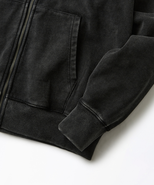 OUTSTANDING(アウトスタンディング)の「AUTHENTIC COMFORT HOOD ZIP SWEAT_VINTAGE CHARCOAL(パーカー・メンズ・その他・LARGE/MEDIUM/X-LARGE)」の6枚目の写真