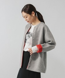 GLOBAL WORK | バイカラーニットブルソン/616811(カーディガン/ボレロ)