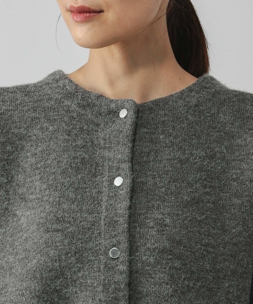 GLOBAL WORK（グローバルワーク）の「バイカラーニットブルソン/616811（カーディガン/ボレロ・レディース・グレー/グレイッシュベージュ/ダークブラウン・MEDIUM/LARGE）」の21枚目の写真