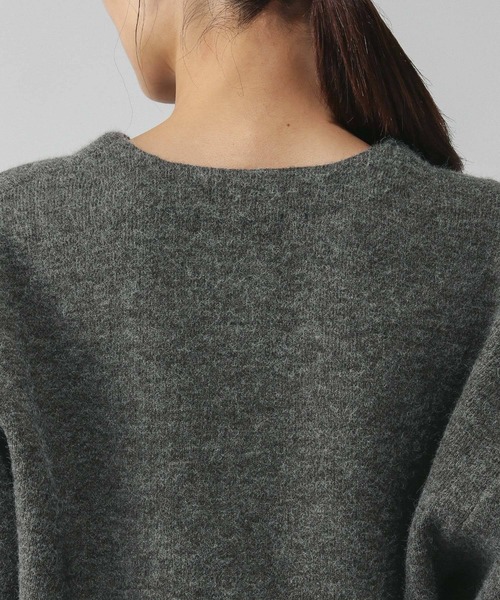 GLOBAL WORK（グローバルワーク）の「バイカラーニットブルソン/616811（カーディガン/ボレロ・レディース・グレー/グレイッシュベージュ/ダークブラウン・MEDIUM/LARGE）」の22枚目の写真