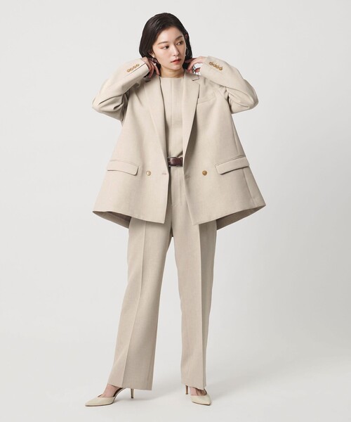 MARW UNITED ARROWS（マルゥ ユナイテッドアローズ）の「＜MARW UNITED ARROWS＞ストレート パンツ（スラックス・レディース・ナチュラル/ネイビー/ダークグレー・36/34/38）」の6枚目の写真