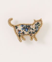 SUPER HAKKA（スーパーハッカ）の「刺繍ブローチ「ネコ」（ブローチ/コサージュ）」