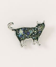 SUPER HAKKA（スーパーハッカ）の「刺繍ブローチ「ネコ」（ブローチ/コサージュ）」