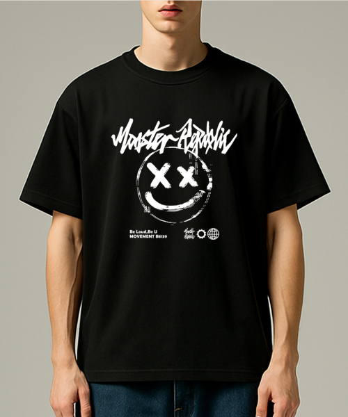 MONSTER REPUBLIC(モンスターリパブリック)の「スマイルホワイトTシャツブラック_B8139(Tシャツ/カットソー・レディース・その他・LARGE/X-LARGE/SMALL/MEDIUM)」の4枚目の写真