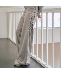 ZEROPLANET（ゼロプラネット）の「Chloe Velour Lace-Up Pants [LIGHT GREY]（スウェットパンツ・レディース）」