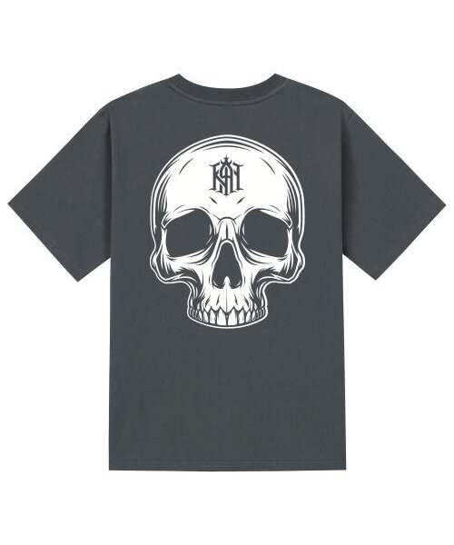 KAN6312(カン6312)の「KTG0180 カスタムスカル 半袖Tシャツ - グレー(Tシャツ/カットソー・メンズ・その他・SMALL/MEDIUM/LARGE/X-LARGE)」の1枚目の写真