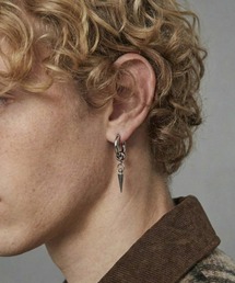 MONOCHROME（モノクローム）の「スパイクチャームシルバーフープピアス（ピアス（片耳用））」