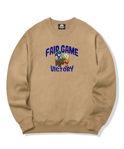 TRIPSHION(トリップション)の「フェアゲームフレンズグラフィッククルーネック - ベージュ(スウェット・メンズ・その他・LARGE/MEDIUM/X-LARGE)」の1枚目の写真