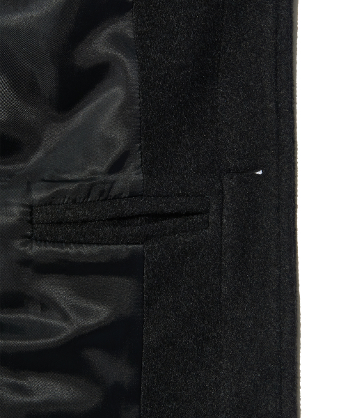PIECEMAKER(ピースメーカー)の「HAND STITCH HOODIE MAXI WOOL COAT (CHARCOAL)(チェスターコート・レディース・その他・LARGE/MEDIUM)」の11枚目の写真
