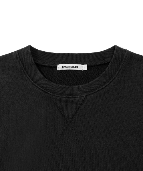 EXCONTAINER(エックスコンテナ)の「VTGウォッシュドラウンドスウェットシャツ(SMOKE BLACK)(スウェット・メンズ・その他・X-LARGE/LARGE/MEDIUM)」の3枚目の写真