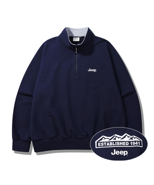 JEEP(ジープ)の「【深藍 / Shin-ai】Mロゴ ハーフジップマンツーマン (JR5TSU838DA)(スウェット・レディース・その他・MEDIUM/LARGE/X-LARGE/SMALL/2XL)」の19枚目の写真