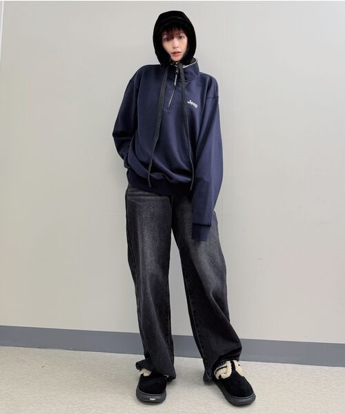 JEEP(ジープ)の「【深藍 / Shin-ai】Mロゴ ハーフジップマンツーマン (JR5TSU838DA)(スウェット・レディース・その他・MEDIUM/LARGE/X-LARGE/SMALL/2XL)」の20枚目の写真