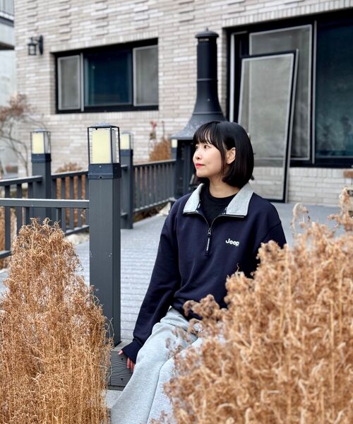 JEEP(ジープ)の「【深藍 / Shin-ai】Mロゴ ハーフジップマンツーマン (JR5TSU838DA)(スウェット・レディース・その他・MEDIUM/LARGE/X-LARGE/SMALL/2XL)」の21枚目の写真