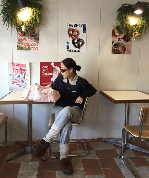 JEEP(ジープ)の「【深藍 / Shin-ai】Mロゴ ハーフジップマンツーマン (JR5TSU838DA)(スウェット・レディース・その他・MEDIUM/LARGE/X-LARGE/SMALL/2XL)」の8枚目の写真
