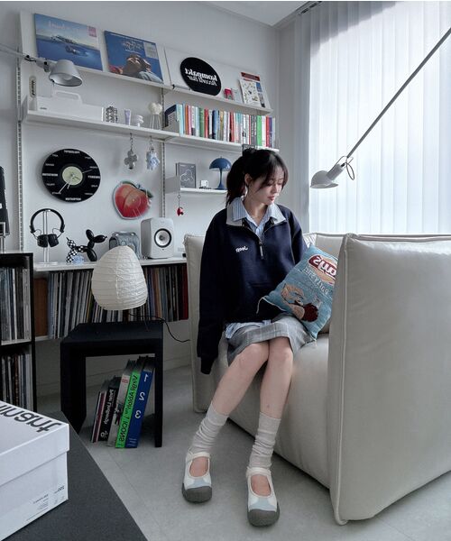 JEEP(ジープ)の「【深藍 / Shin-ai】Mロゴ ハーフジップマンツーマン (JR5TSU838DA)(スウェット・レディース・その他・MEDIUM/LARGE/X-LARGE/SMALL/2XL)」の16枚目の写真