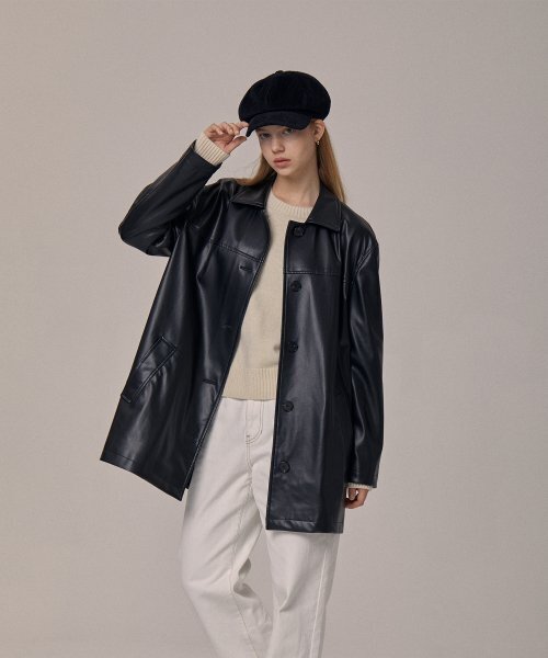 レオンフェイクレザージャケット