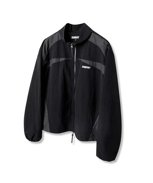 ZENDUST(ジェンダスト)の「Tiago Contrast Jumper BLACK(ナイロンジャケット・レディース・ブラック・MEDIUM/LARGE)」の1枚目の写真