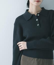 URBAN RESEARCH | コットンシルクポロ衿ニット(ニット/セーター)