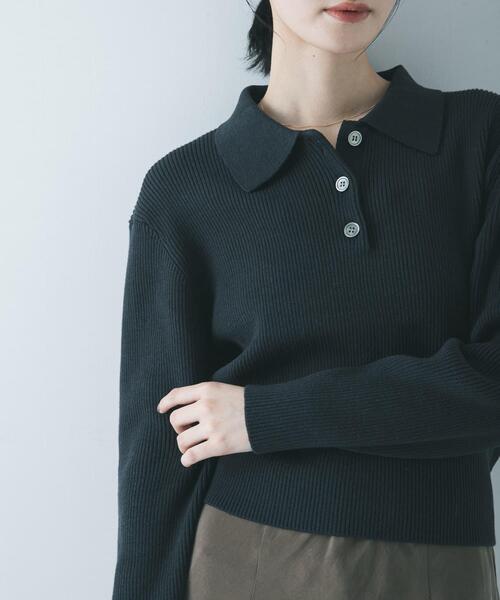 URBAN RESEARCH コットンシルクポロ衿ニット コットンシルクポロ衿ニット（ニット/セーター）｜URBAN RESEARCH
